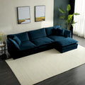 Canapé d'angle modulaire en chenille