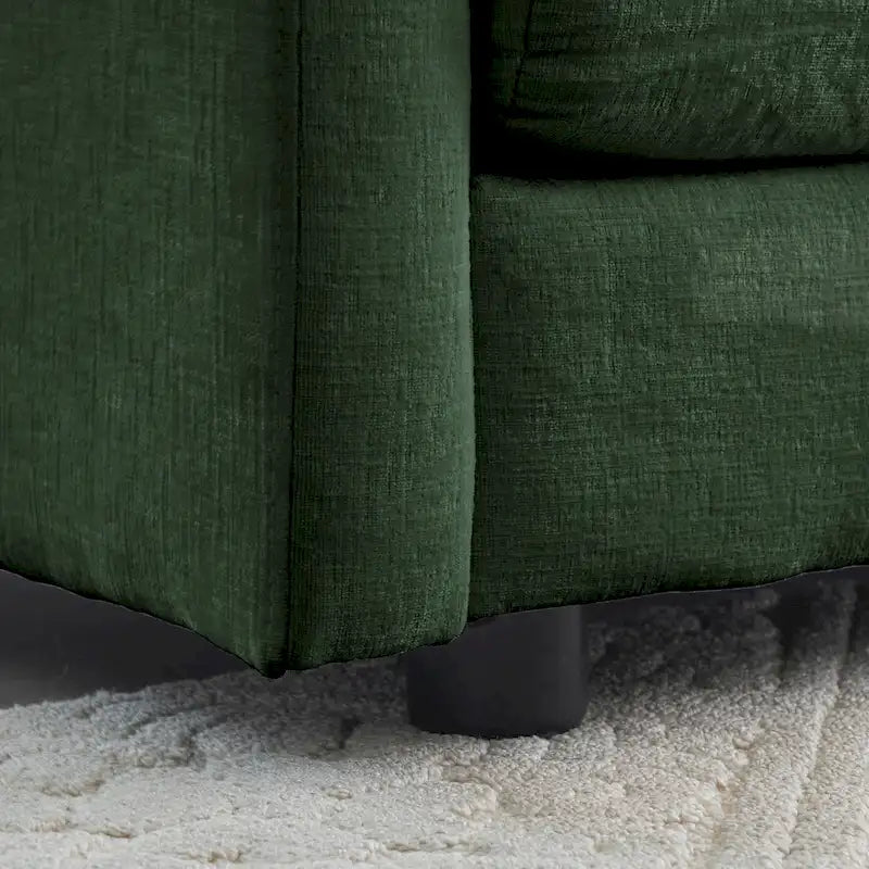 Canapé d'angle modulaire en chenille