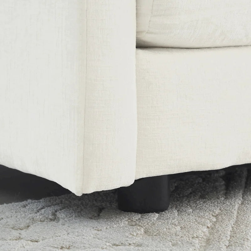 Canapé d'angle modulaire en chenille