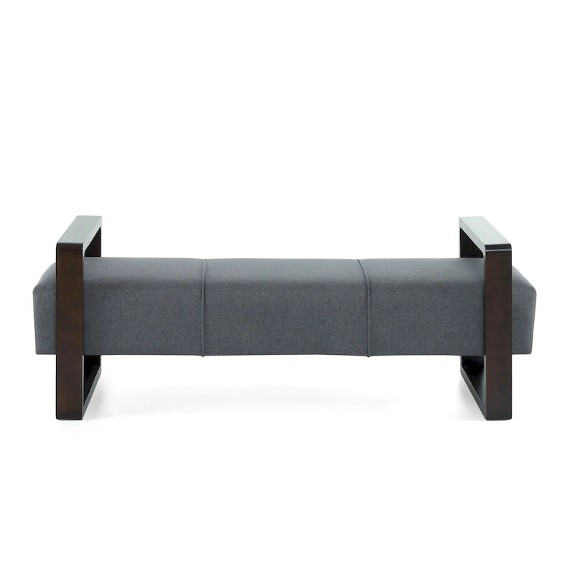 Banc ottoman rembourré moderne au design multifonctionnel