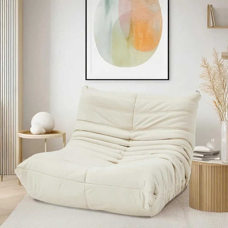 Pouf Poire Canapé Fauteuil de Sol en Mousse à Mémoire de Forme