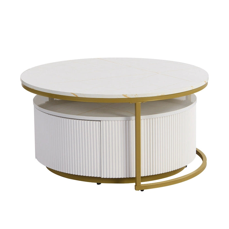 Table basse gigogne ronde moderne
