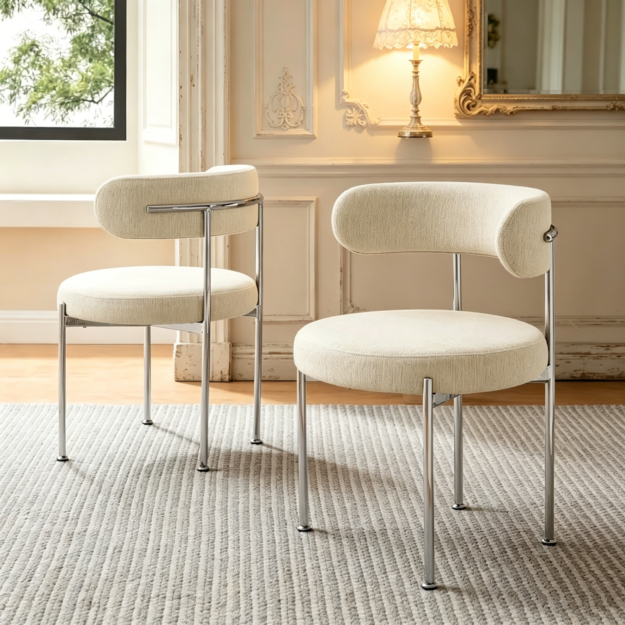 Chaises de salle à manger en tissu