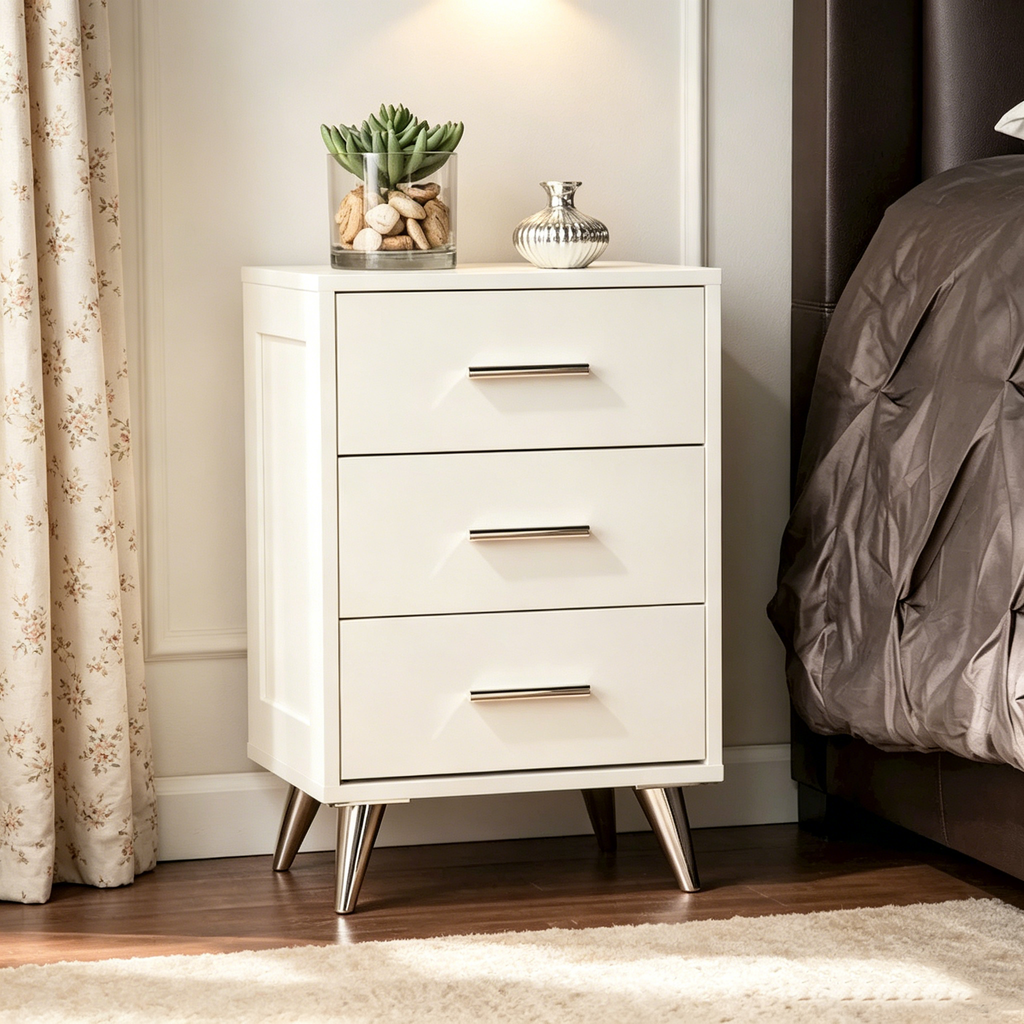 Table de chevet de rangement Mid-century moderne