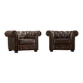 Fauteuil touffeté à bras roulés