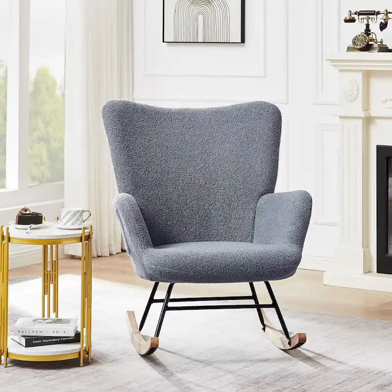 Fauteuil à bascule rembourré Ourson avec sac de rangement
