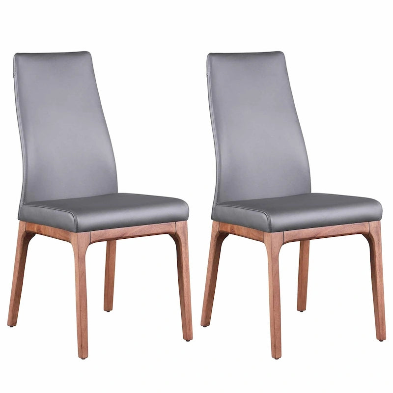 Chaise d'appoint contemporaine à dossier galbé avec piètement en bois