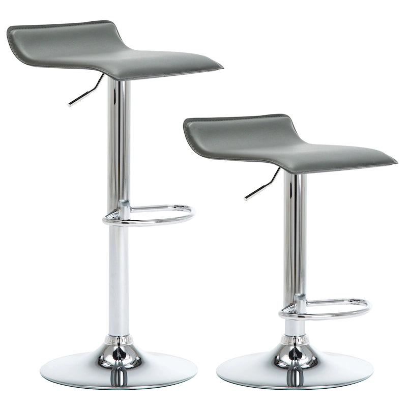 Tabourets de bar ajustables en similicuir
