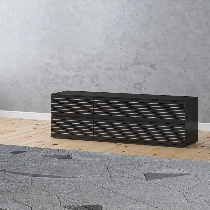 Commode/Meuble TV polyvalent(e) avec six tiroirs