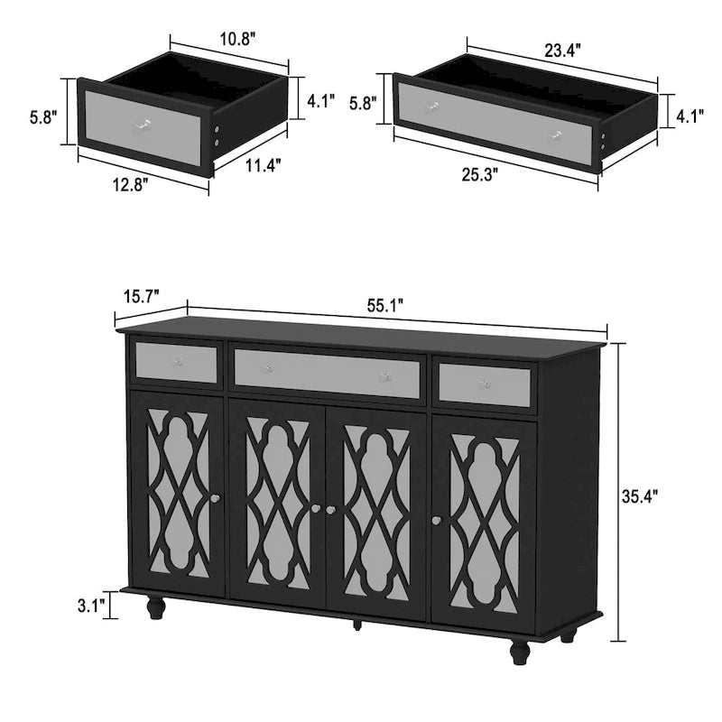 Crédences Buffets Meubles Consoles Miroir