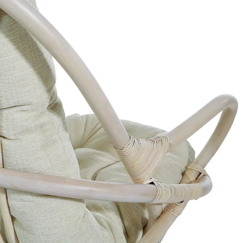 Fauteuil à bascule pivotant en rotin
