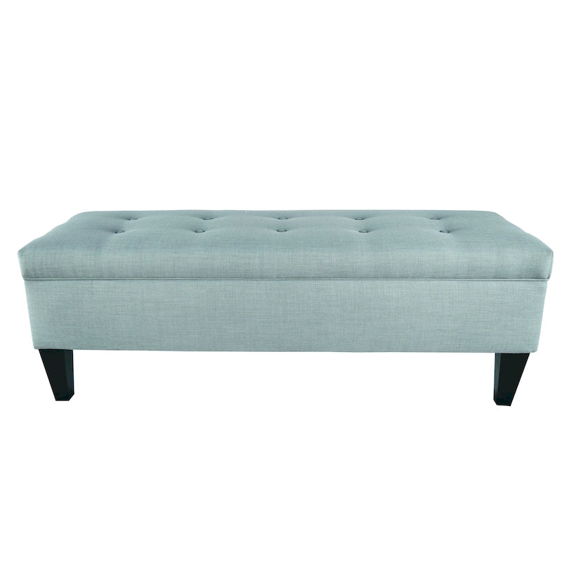 Banc de rangement ottoman capitonné