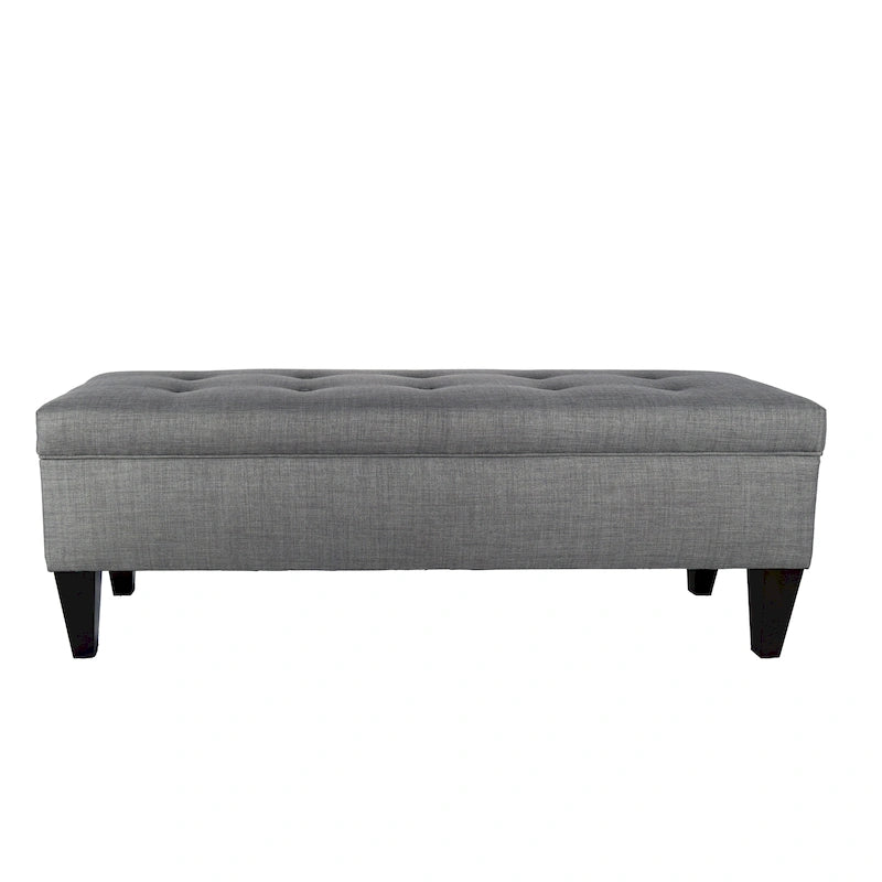 Banc de rangement ottoman capitonné