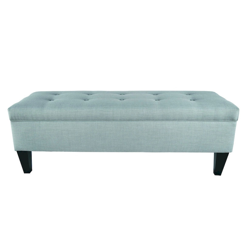 Banc de rangement ottoman capitonné