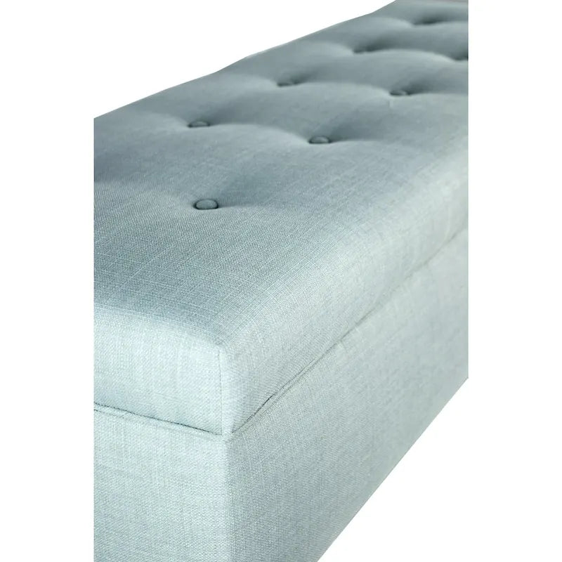 Banc de rangement ottoman capitonné