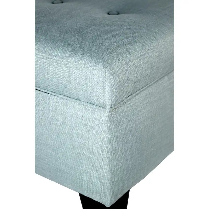 Banc de rangement ottoman capitonné