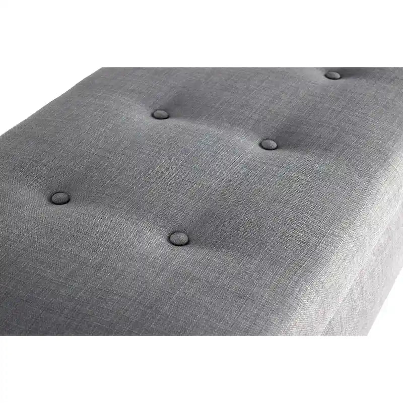 Banc de rangement ottoman capitonné