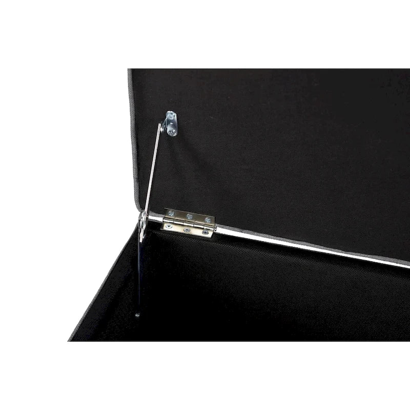 Banc de rangement ottoman capitonné
