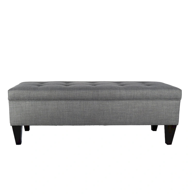 Banc de rangement ottoman capitonné