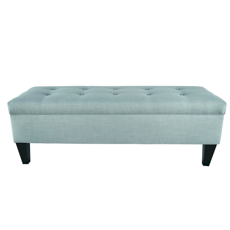 Banc de rangement ottoman capitonné