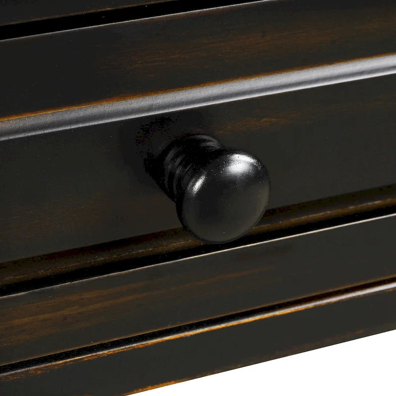 Console avec tiroirs et étagère