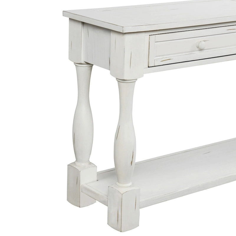 Console avec tiroirs et étagère