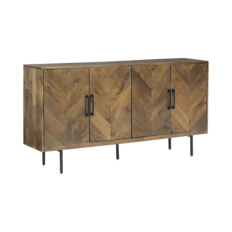 Armoire de rangement décorative marron