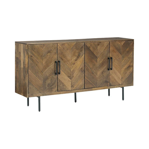 Armoire de rangement décorative marron