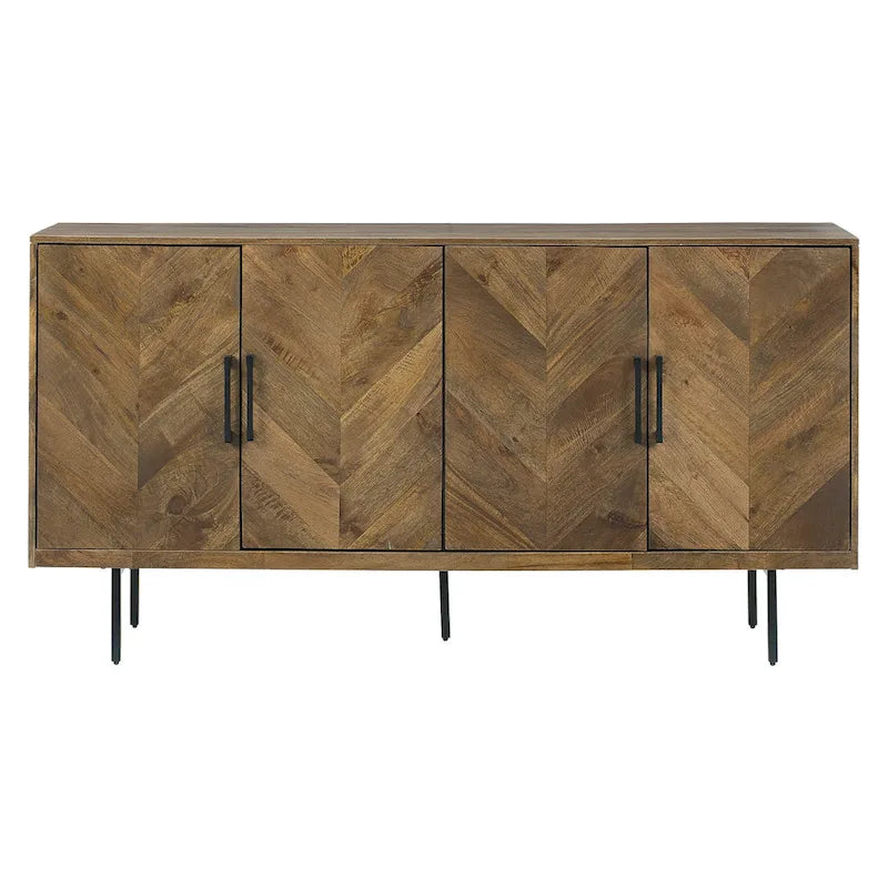 Armoire de rangement décorative marron