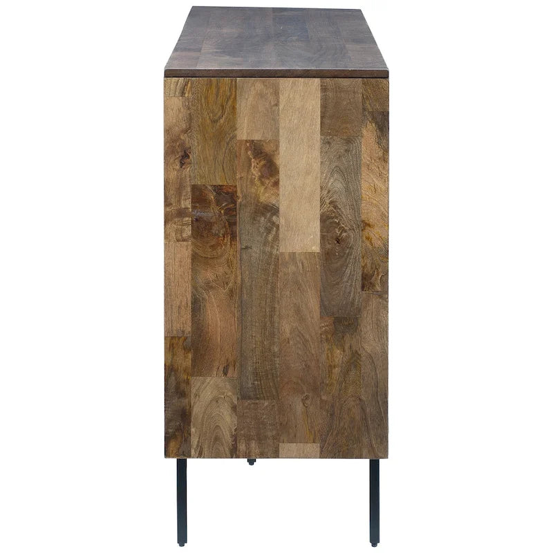 Armoire de rangement décorative marron