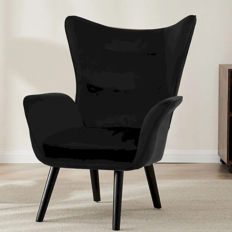 Fauteuil d'appoint capitonné à oreilles
