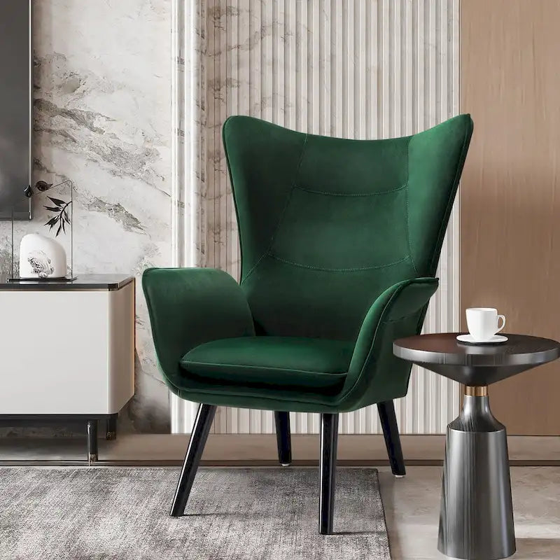 Fauteuil d'appoint capitonné à oreilles