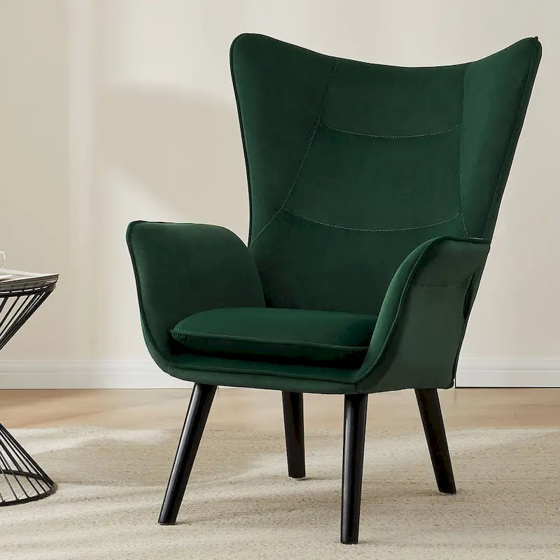 Fauteuil d'appoint capitonné à oreilles