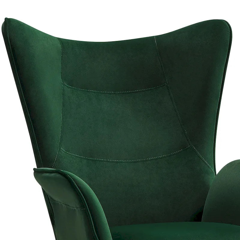 Fauteuil d'appoint capitonné à oreilles