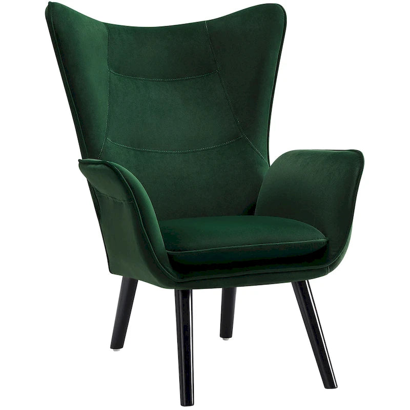 Fauteuil d'appoint capitonné à oreilles