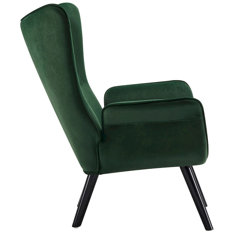 Fauteuil d'appoint capitonné à oreilles