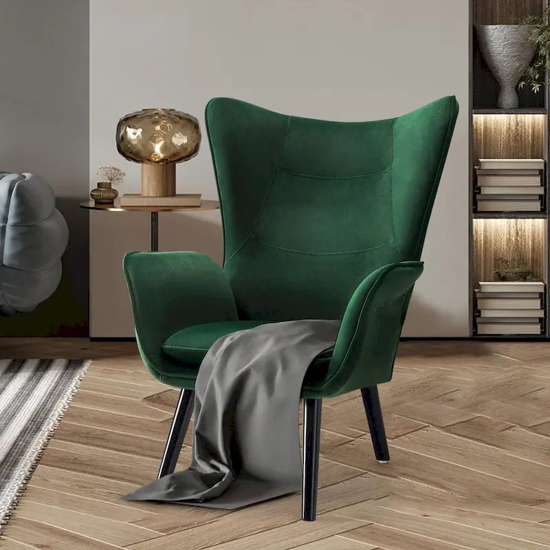 Fauteuil d'appoint capitonné à oreilles