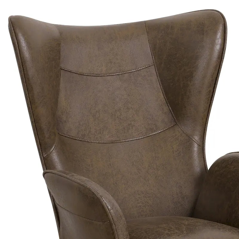 Fauteuil d'appoint capitonné à oreilles