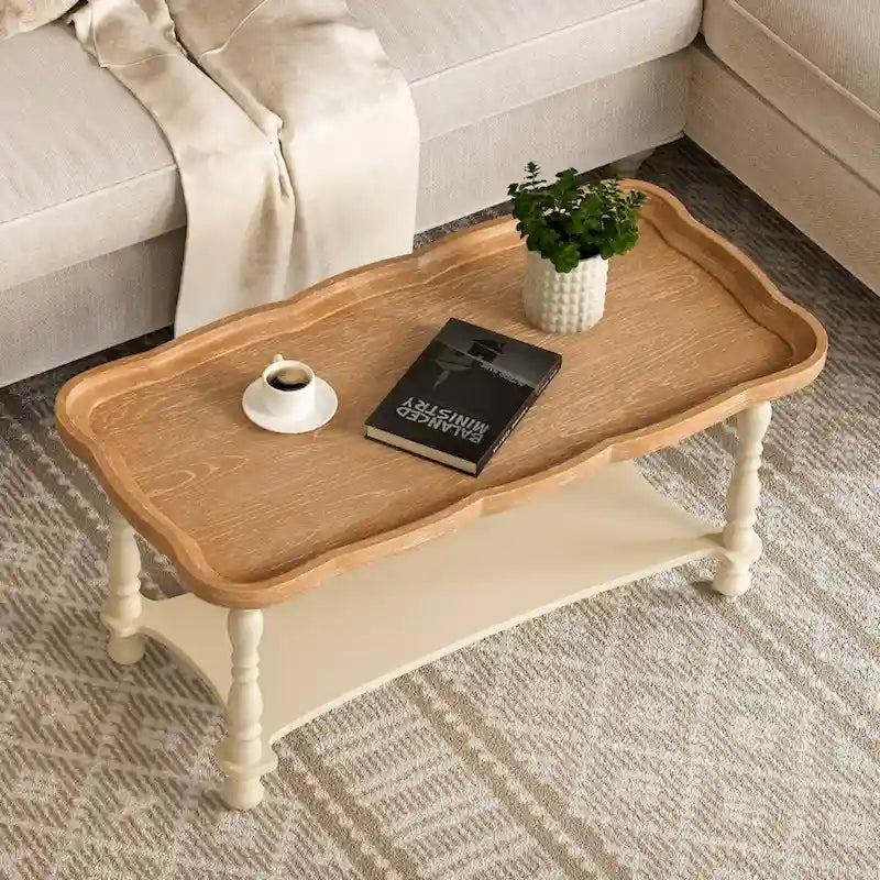 Table basse et étagère de ferme française