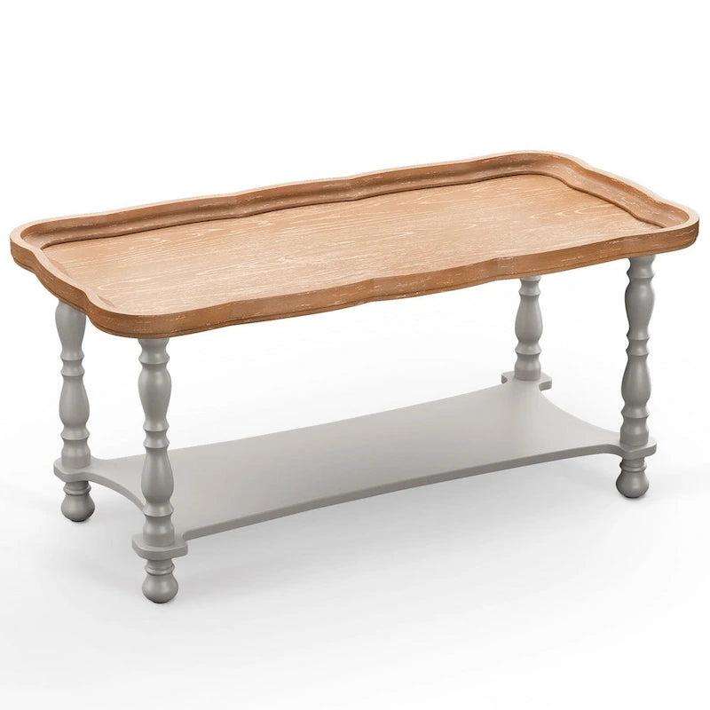 Table basse et étagère de ferme française