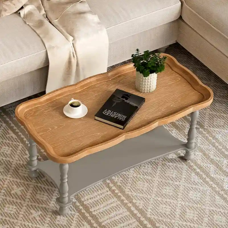 Table basse et étagère de ferme française