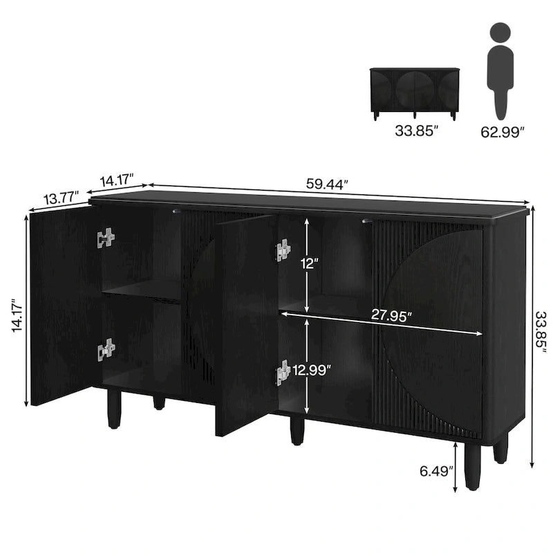 Buffet bahut moderne avec portes