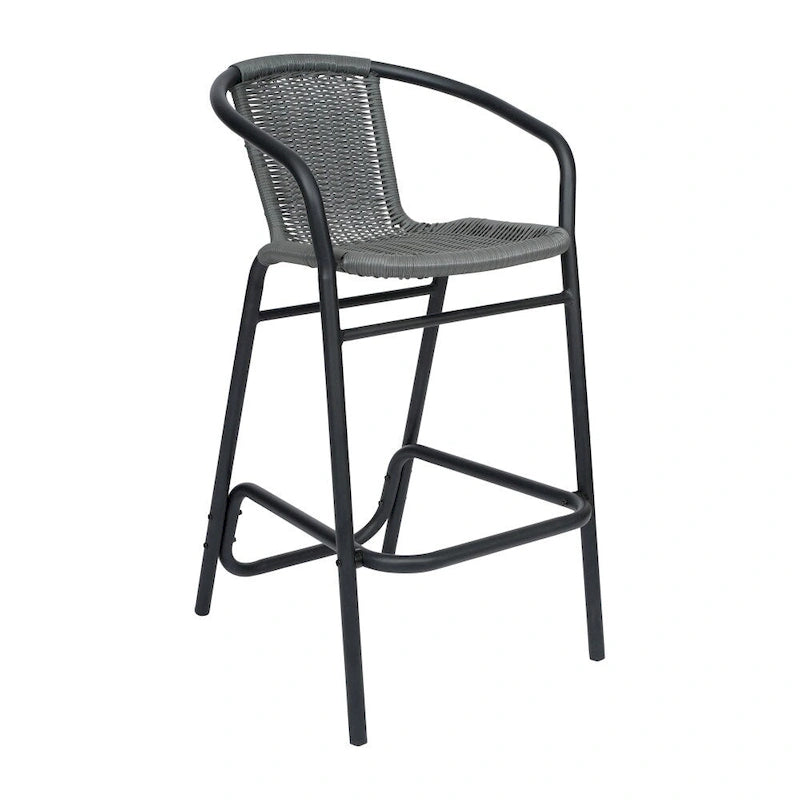 Tabourets de bar en rotin d'intérieur/d'extérieur