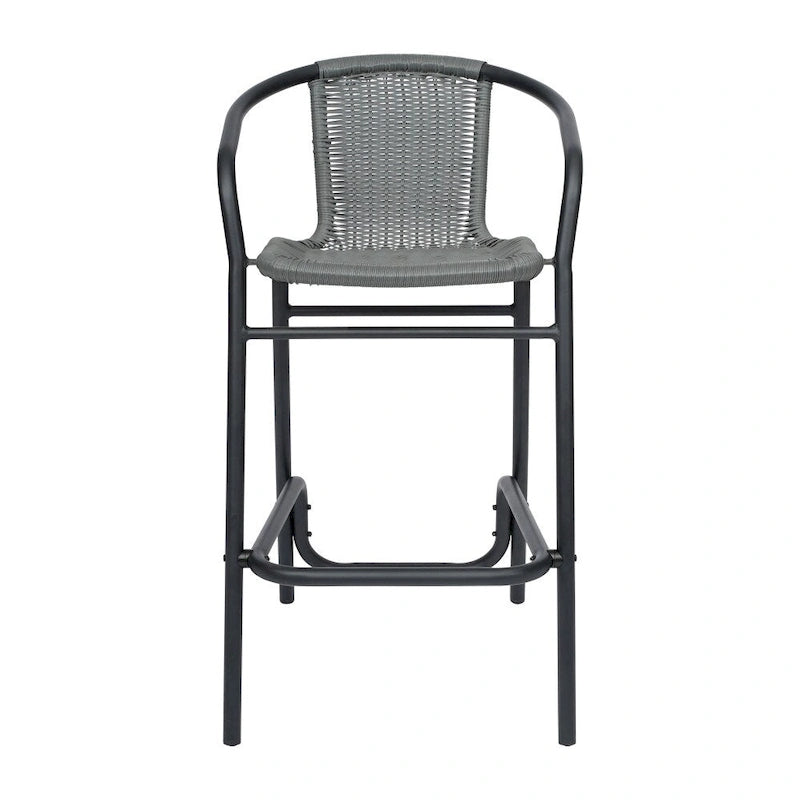 Tabourets de bar en rotin d'intérieur/d'extérieur