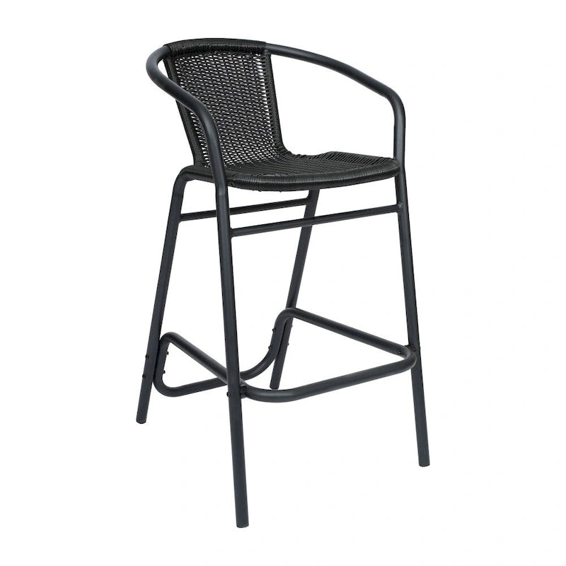 Tabourets de bar en rotin d'intérieur/d'extérieur