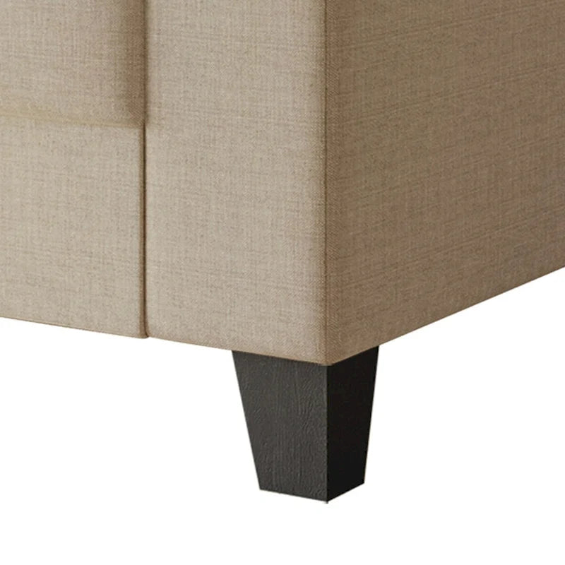 Fauteuil en lin rembourré de style simple