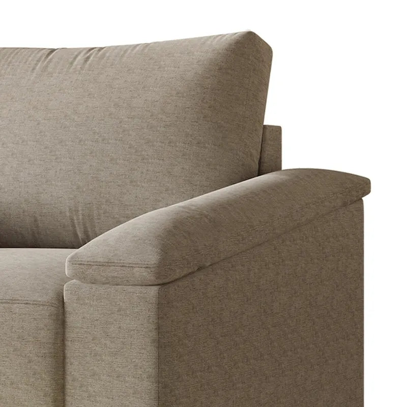 Fauteuil en lin rembourré de style simple