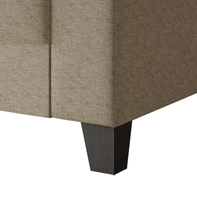 Fauteuil en lin rembourré de style simple