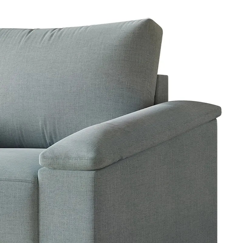 Fauteuil en lin rembourré de style simple