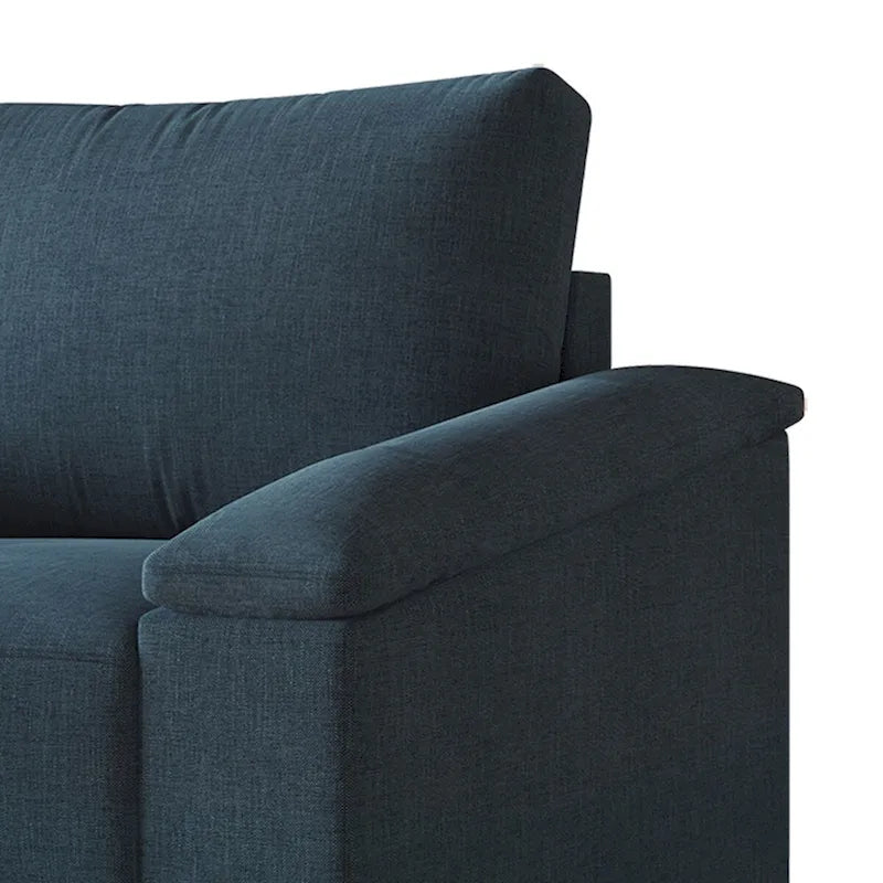 Fauteuil en lin rembourré de style simple